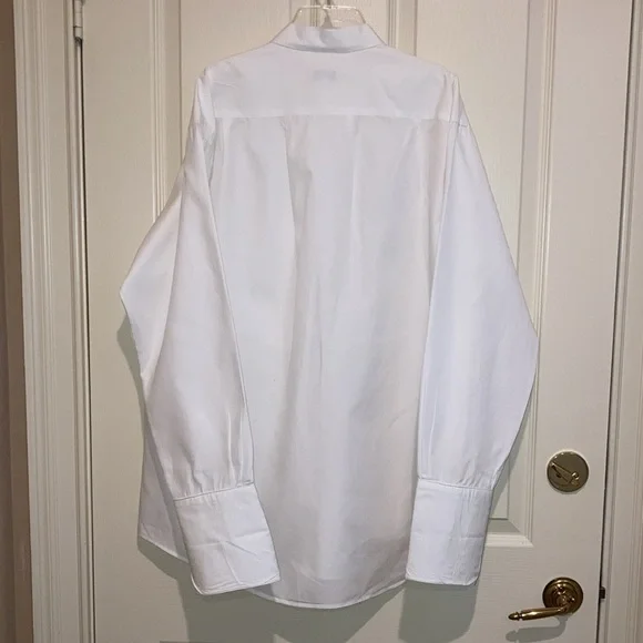 COPY - Men’s white tuxedo shirt.Giorgio Armani le Collezoni. - Picture 5 of 6